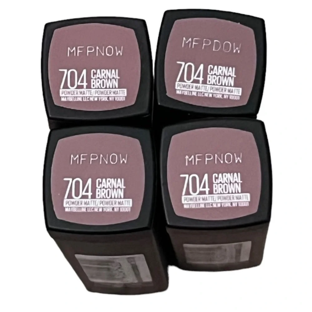 Maybelline New York Lipstick- CARNAL BROWN Lot of 4 NEW